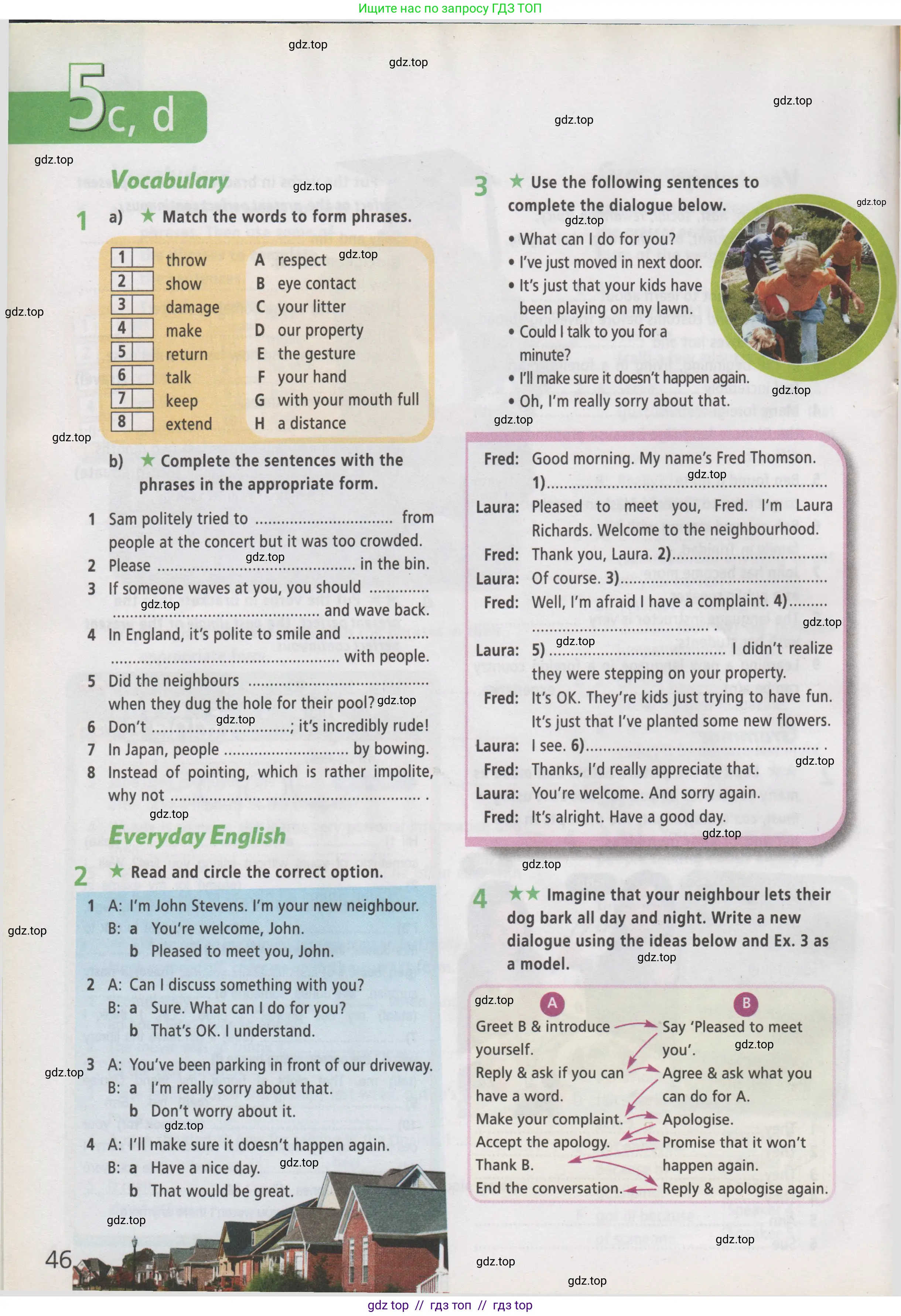 Английский язык (english), 7 класс Рабочая тетрадь (workbook), авторы: Баранова Ксения Михайловна (Baranova Ksenia), Дули Дженни (Dooley Jenny), Копылова Виктория Викторовна (Kopylova Victoria), Мильруд Радислав Петрович (Millrood Radislav), Эванс Вирджиния (Evans Virginia), издательство Просвещение, Москва, 2023, белого цвета, страница 46