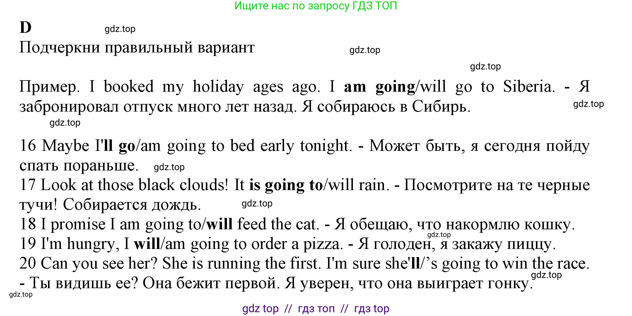 Английский язык (english), 7 класс контрольные задания (test booklet), авторы: Ваулина Юлия Евгеньевна (Vaulina Julia), Дули Дженни (Dooley Jenny), Подоляко Ольга Евгеньевна (Podolyako Olga), Эванс Вирджиния (Evans Virginia), издательство Просвещение, Москва, 2023, розового цвета, страница 38, номер D (16-20), Решение 1 (2023-2027)