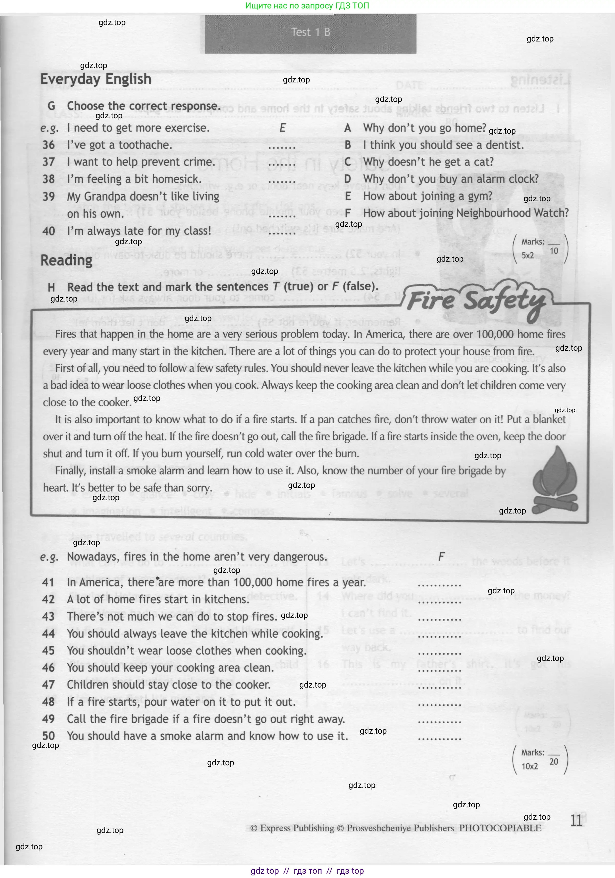 Английский язык (english), 7 класс контрольные задания (test booklet), авторы: Ваулина Юлия Евгеньевна (Vaulina Julia), Дули Дженни (Dooley Jenny), Подоляко Ольга Евгеньевна (Podolyako Olga), Эванс Вирджиния (Evans Virginia), издательство Просвещение, Москва, 2023, розового цвета, страница 11